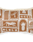 Cushion Cover-Coastal Fringe-Naxos Rust-35cm x 50cm