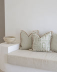 Cushion Cover-Coastal Fringe-Naxos Sage-45cm x 45cm