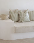 Cushion Cover-Coastal Fringe-Naxos Sage-45cm x 45cm