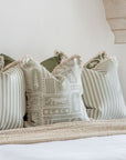 Cushion Cover-Coastal Fringe-Naxos Sage-45cm x 45cm