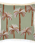 Cushion Cover-Coastal Fringe-Oasis Sage-45cm x 45cm