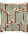 Cushion Cover-Coastal Fringe-Oasis Sage-60cm x 60cm