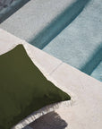 Cushion Cover-Coastal Fringe-Solid Eucalyptus-60cm x 60cm