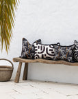 Cushion Cover-Coastal Fringe Black-Tavarua-35cm x 50cm