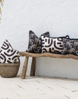 Cushion Cover-Coastal Fringe Black-Tavarua-35cm x 50cm