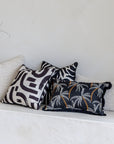Cushion Cover-Coastal Fringe Black-Tavarua-35cm x 50cm