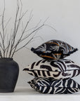 Cushion Cover-Coastal Fringe Black-Tavarua-35cm x 50cm