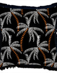 Cushion Cover-Coastal Fringe Black-Tavarua-45cm x 45cm