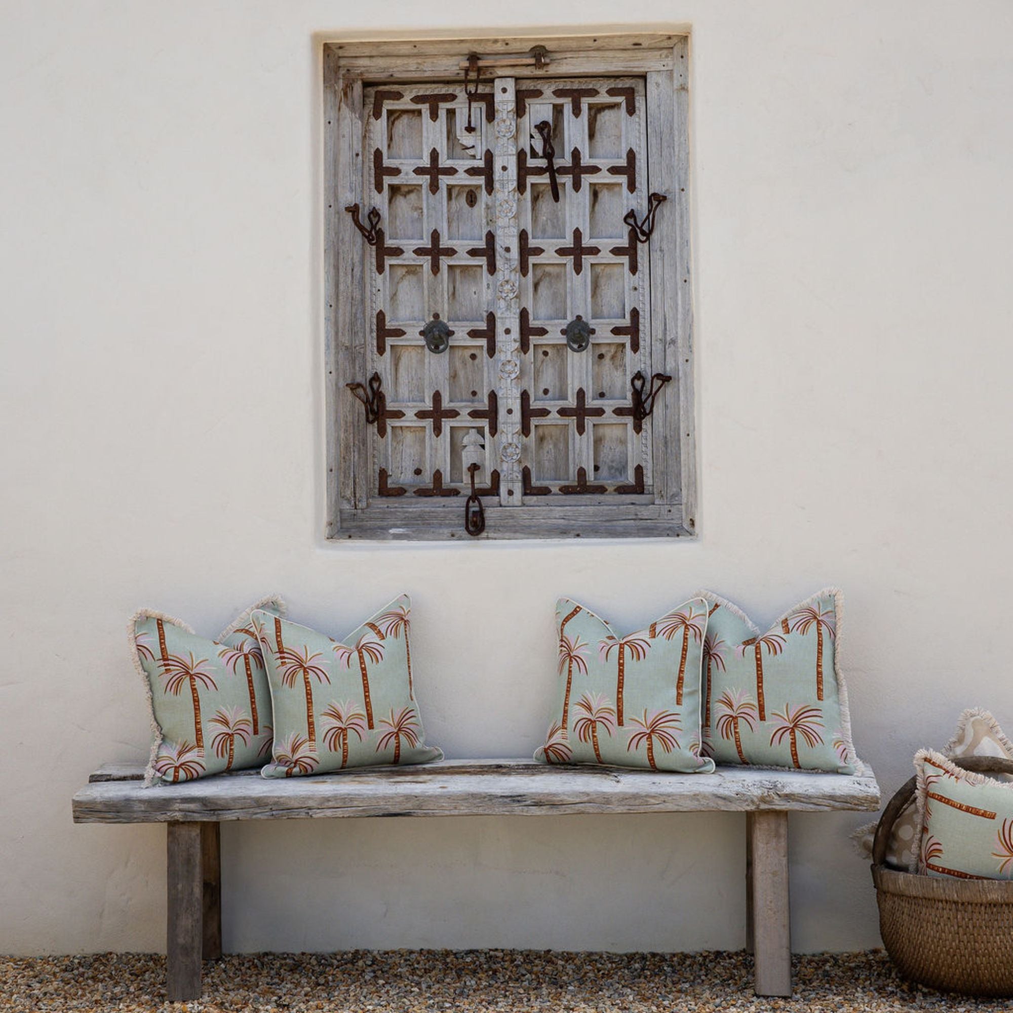 Cushion Cover-Coastal Fringe-Oasis Sage-45cm x 45cm