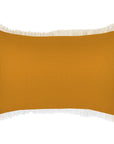 Cushion Cover-Coastal Fringe-Solid Honey-35cm x 50cm