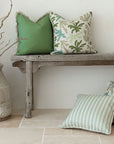 Cushion Cover-Coastal Fringe-Solid Dusty Green-45cm x 45cm