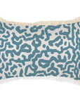Cushion Cover-Coastal Fringe-Earth Blue-35cm x 50cm