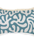 Cushion Cover-Coastal Fringe-Coral Sea Blue-35cm x 50cm