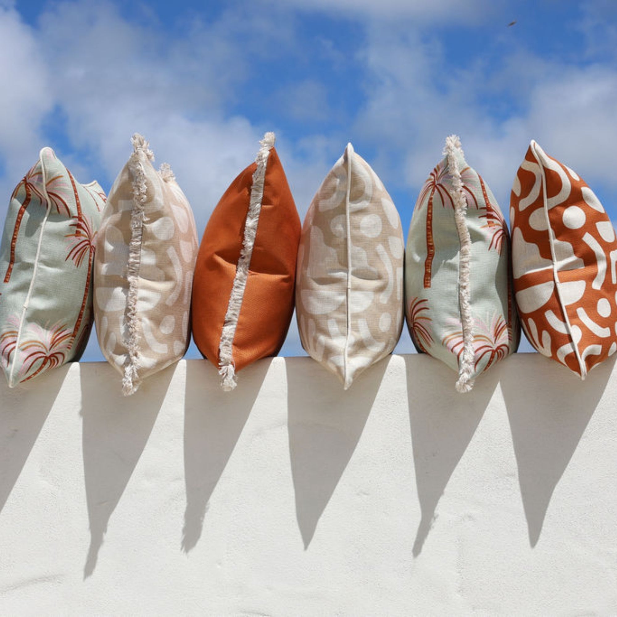 Cushion Cover-Coastal Fringe-Sand Beige-45cm x 45cm
