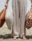 Cushion Cover-Coastal Fringe-Solid Terracotta-45cm x 45cm