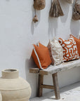 Cushion Cover-Coastal Fringe-Solid Terracotta-45cm x 45cm
