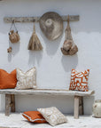 Cushion Cover-Coastal Fringe-Solid Terracotta-45cm x 45cm