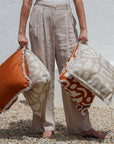 Cushion Cover-Coastal Fringe-Solid Terracotta-45cm x 45cm