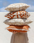 Cushion Cover-Coastal Fringe-Solid Terracotta-45cm x 45cm