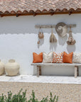 Cushion Cover-Coastal Fringe-Solid Terracotta-45cm x 45cm