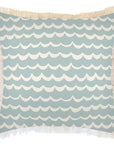Cushion Cover-Coastal Fringe-Ocean Seafoam-60cm x 60cm