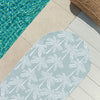 Arch Travel Beach Towel-Cabana Palms Seafoam