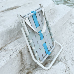 Designer Beach Chair-Blue Grey