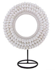 Tribal Shell Decor Stand-White Shells-Medium