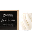 Swirl Candle-Natural-Lime Basil & Citrus