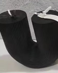 Arch Candle-Black-Cranberry