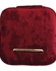 Small Velvet Jewellery Box-Red