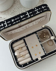 Large Tweed Jewellery Box-Black