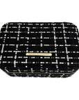 Large Tweed Jewellery Box-Black