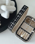 Large Tweed Jewellery Box-Black