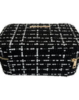 Large Tweed Jewellery Box-Black