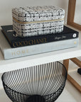 Large Tweed Jewellery Box-Cream