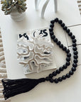 Large Wood Beads-Black