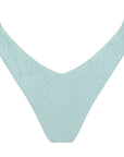 Bandeau Bikini Bottom-Embossed Mint Shells