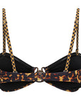 Bandeau Bikini Top-Tortoiseshell