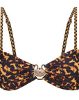 Bandeau Bikini Top-Tortoiseshell