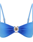 Bandeau Bikini Top-Gradient Blue