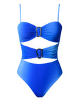 Gold Ring One Piece-Gradient Blue