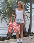 Striped Beach Bag-Bahamas