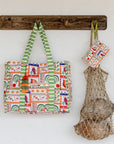 Striped Beach Bag-Jamaica