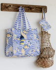 Striped Beach Bag-Lovely Lavender