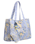Striped Beach Bag-Lovely Lavender