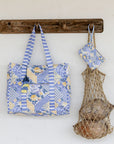 Striped Beach Bag-Lovely Lavender