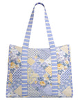 Striped Beach Bag-Lovely Lavender