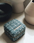Small Tweed Jewellery Box-Light Blue