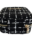 Small Tweed Jewellery Box-Black